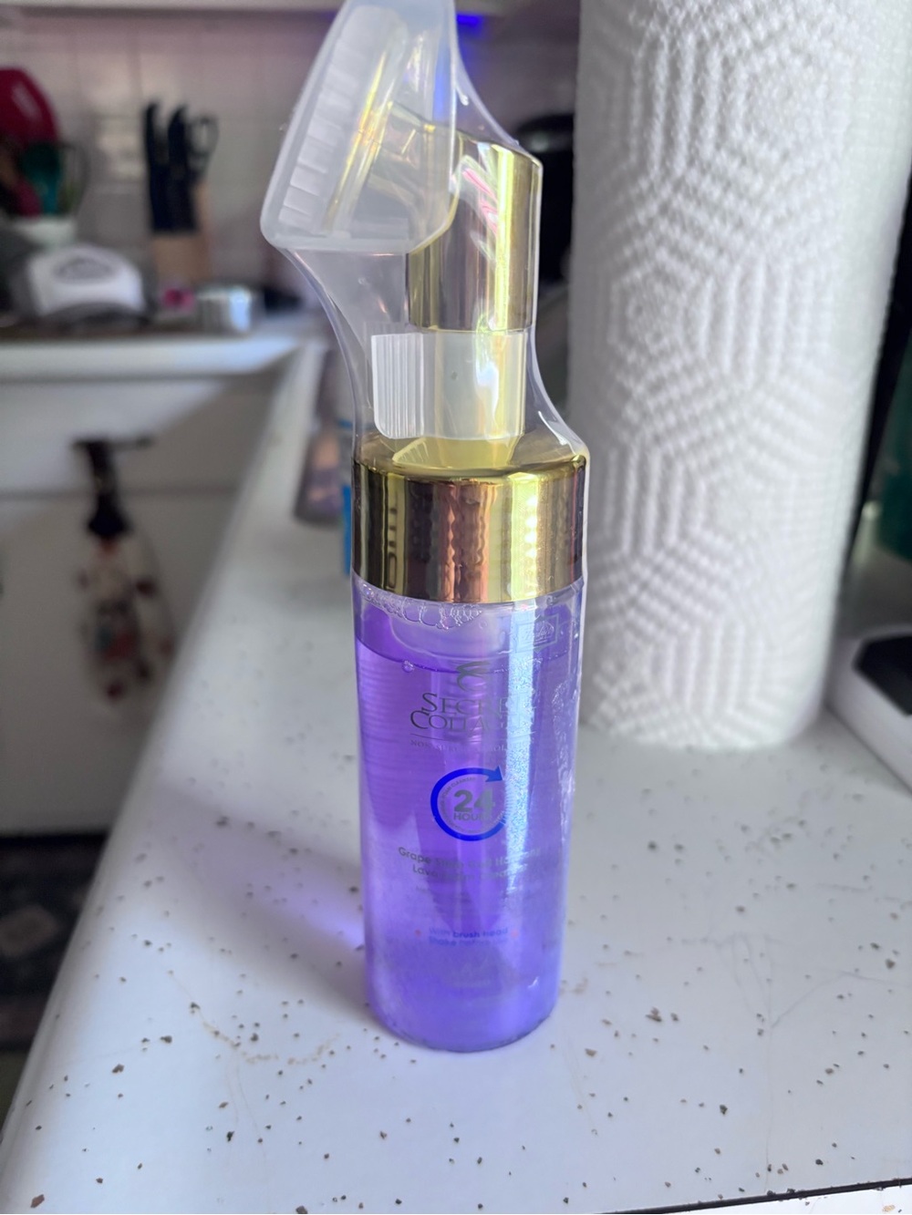 Secret collagen garden grape stem, cell harmony, lava foam cleaner